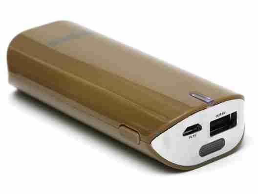 Внешний аккумулятор (Power Bank) PowerPlant PB-LA9005 5200mAh Brown (PPLA9005) + универсальный кабель