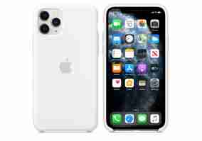 Чохол Apple Silicone Case for iPhone 11 Pro Max HQ White ДУБЛЬ