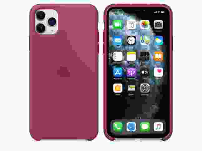 Чехол Apple Silicone Case for iPhone 11 Pro Max HQ Pomegranate