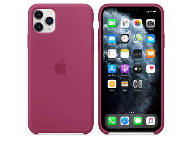 Чехол Apple Silicone Case for iPhone 11 Pro Max HQ Pomegranate