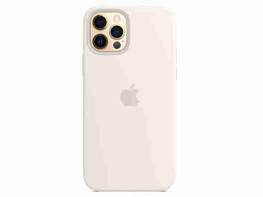 Чехол Apple Silicone Case with MagSafe for iPhone 12 Pro Max Original White (MHLE3)