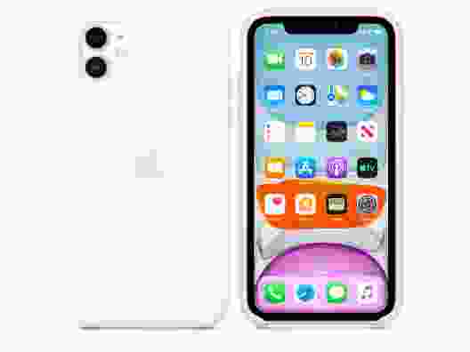 Чехол Apple Silicone Case for iPhone 11 HQ White ДУБЛЬ