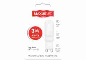 Лампа Maxus 1-LED-203 3W 3000K G9