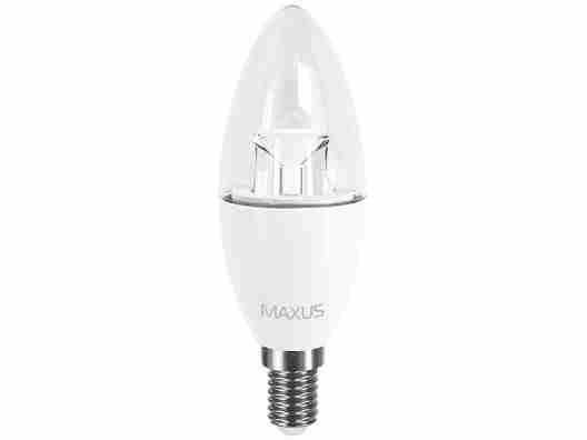 Лампа Maxus 1-LED-531 C37 CL-C 6W 3000K E14