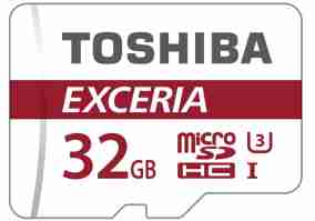 Карта памяти Toshiba 32 GB microSDHC Exceria M302 Class 10 UHS-I U3 + SD-adapter (THN-M302R0320EA)