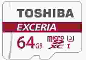 Карта памяти Toshiba 64 GB microSDHC Exceria M302 Class 10 UHS-I U3 + SD-adapter (THN-M302R0640EA)