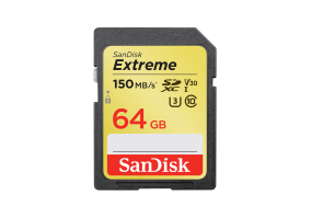 Карта памяти SanDisk 64 GB Extreme SDXC Class 10 UHS-I U3