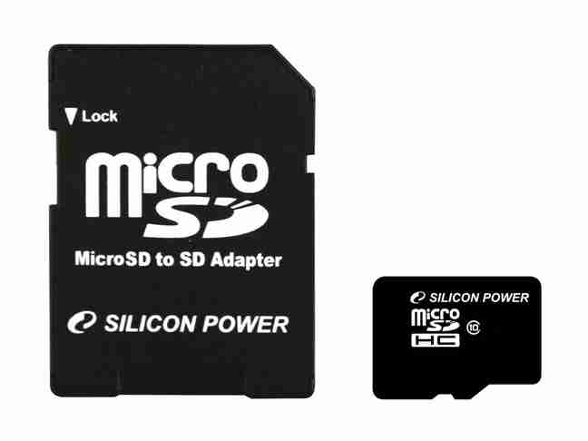 Карта памяти Silicon Power 32 GB microSDHC Class 10 + SD adapter (SP032GBSTH010V10-SP)