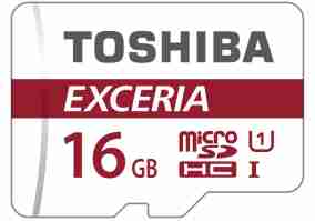 Карта пам'яті Toshiba 16 GB microSDHC Exceria M302 Class 10 UHS-I U1 + SD-adapter (THN-M302R0160EA)