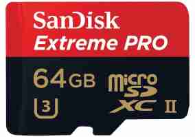 Карта памяти SanDisk 64 GB Extreme Pro microSDXC UHS-II