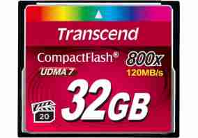 Карта памяти Transcend 32 GB 800X CompactFlash Card (TS32GCF800)