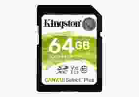 Карта памяти Kingston 64 GB SDXC Class 10 UHS-I Canvas Select Plus (SDS2/64GB)