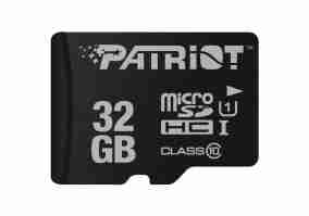 Карта памяти Patriot 32 GB microSDHC class 10 + SD Adapter (PSF32GMCSDHC10)