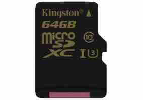 Карта памяти Kingston 64 GB Gold microSDXC UHS-I U3