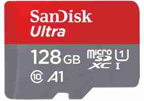 Карта пам'яті SanDisk 128 GB microSDXC UHS-I Ultra A1 + SD adapter SDSQUAR-128G-GN6MA