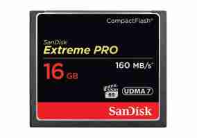 Карта пам'яті SanDisk 16 GB Extreme Pro 160MB/s CompactFlash