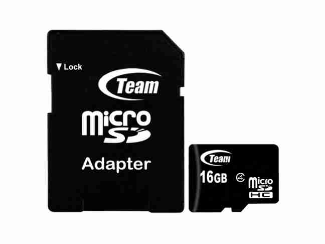 Карта пам'яті Team 16 GB microSDHC Class 4 + SD Adapter (TUSDH16GCL403)