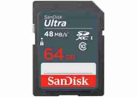 Карта пам'яті SanDisk 64 GB SDXC Ultra Class 10 UHS-I 48 MB/s