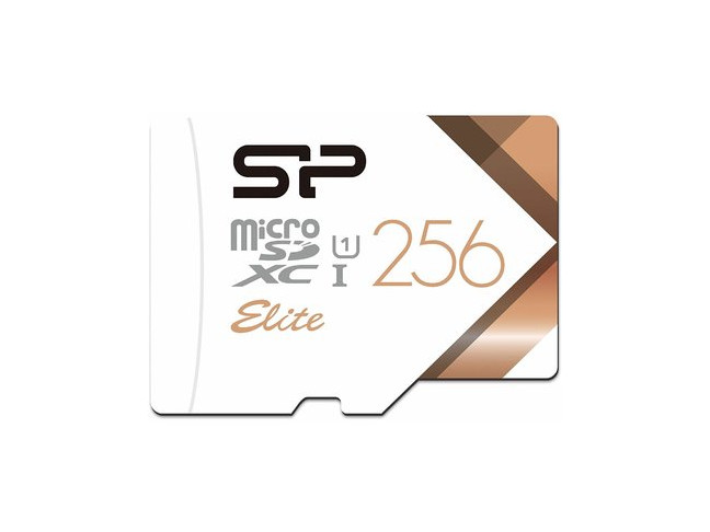 Карта памяти Silicon Power 256Gb microSDXC Elite Class 10 UHS-I U1 + adapter (SP256GBSTXBU1V21SP)