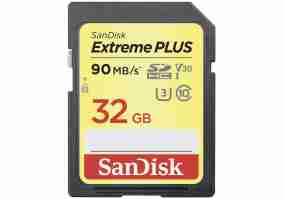 Карта памяти SanDisk 32 GB Extreme Plus V30 SDHC UHS-I U3