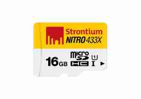 Карта памяти Strontium 16 GB microSDHC Nitro UHS-I 433x