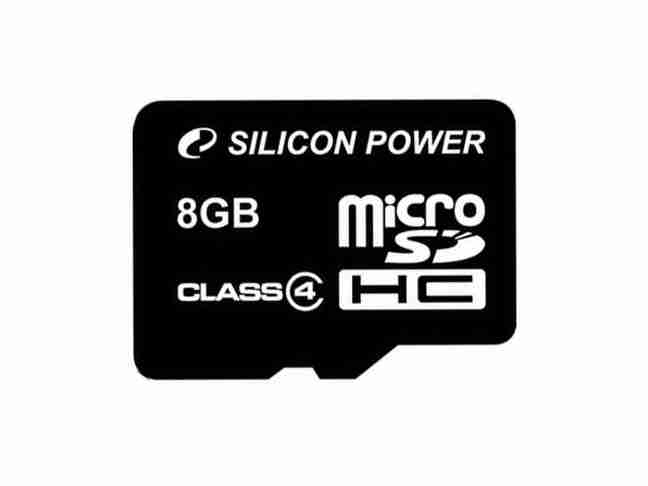 Карта памяти Silicon Power 8 GB microSDHC Class 4 no adapter (SP008GBSTH004V10)