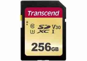 Карта памяти Transcend 256GB SDXC Class 10 UHS-I U3 V30 R95/W60 MB/s (TS256GSDC500S)