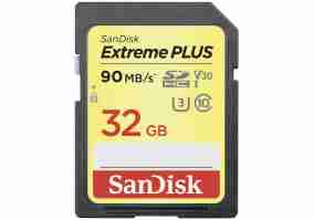 Карта памяти SanDisk 32 GB Extreme Plus SDHC UHS-I