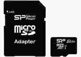 Карта пам'яті Silicon Power 128 GB microSDXC UHS-I Elite + SD adapter (SP128GBSTXBU1V10-SP)