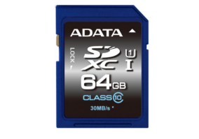Карта памяти ADATA 64GB SDXC Premier UHS-I (ASDX64GUICL10-R)