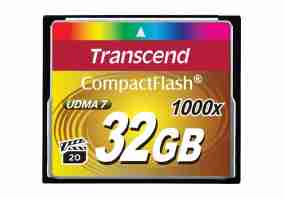 Карта памяти Transcend 32 GB 1000X CompactFlash Card (TS32GCF1000)