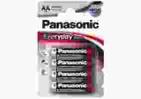 Батарейка Panasonic AA bat Alkaline 4шт Everyday Power (LR6REE/4BR)