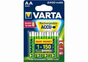 Аккумулятор Varta Rechargeable Accu 4xAA 2400 mAh
