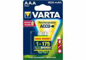 Аккумулятор Varta Rechargeable Accu 2xAAA 800 mAh