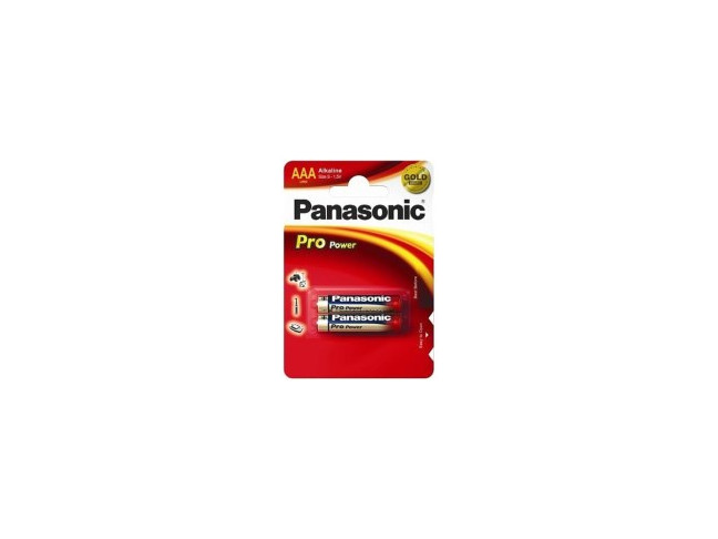 Батарейка Panasonic AAA bat Alkaline 2шт Pro Power (LR03XEG/2BP)