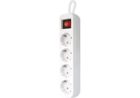 Подовжувач Defender S418 1.8 m 4 розеток switch white (99237)