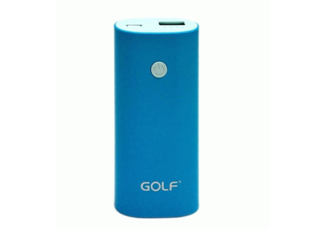 Внешний аккумулятор (Power Bank) Golf 5200 mAh Blue (GF-208)