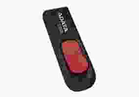 USB флеш накопичувач A-Data 64 GB Classic C008 Black/Red (AC008-64G-RKD)