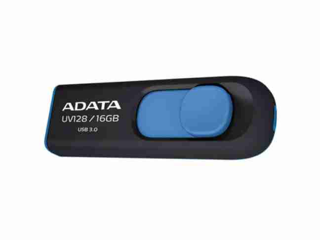 USB флеш накопитель A-Data 16 GB USB 3.0 UV128 black/blue (AUV128-16G-RBE)