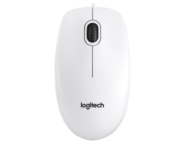 Мышь Logitech B-100 Optical Mouse white (910-003360)