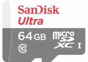 Карта пам'яті SanDisk 64 GB microSDXC Ultra 533x UHS-I + SD-adapter