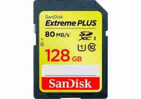 Карта пам'яті SanDisk 128 GB Extreme Plus SDXC UHS-I