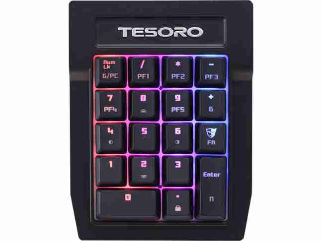 Клавиатура Tesoro Tizona Spectrum Numpad blue switch (TS-G2SFLP BL) Black USB