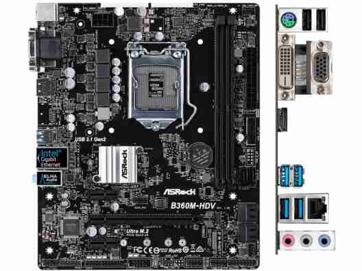 Материнская плата ASRock B360M-HDV