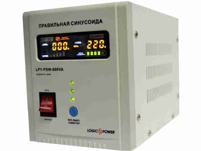 Лінійно-інтерактивний ДБЖ Logicpower LPY-PSW-800VA+ (4153)