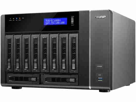 NAS сервер QNAP TVS-EC1080-E3 ОЗУ 8 ГБ