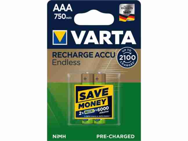 Аккумулятор Varta Rechargeable Accu Endless  2xAAA 750 mAh