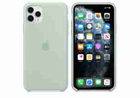 Чехол Apple Silicone Case for iPhone 11 Pro Max HQ Beryl  ДУБЛЬ