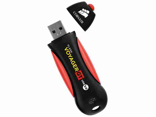 USB флеш накопитель Corsair 256 GB Flash Voyager GT USB 3.0 Black-Red (CMFVYGT3C-256GB)