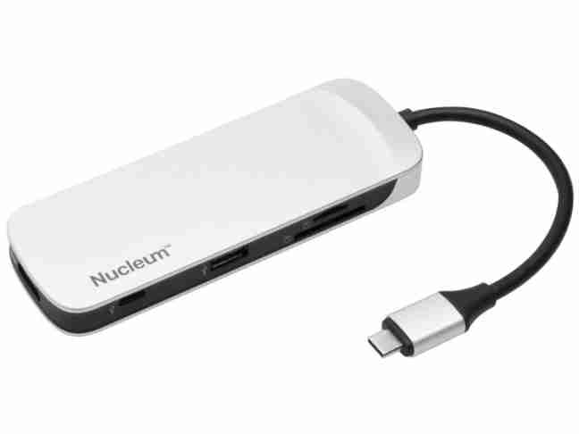 Мультипортовий адаптер Kingston USB 3.1 Type C хаб  Nucleum (C-HUBC1-SR-EN)